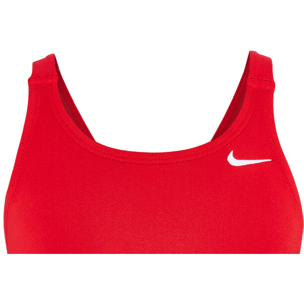 Nike Swim Hydrastrong Solids Costume Da Bagno Intero Ragazza, rosso