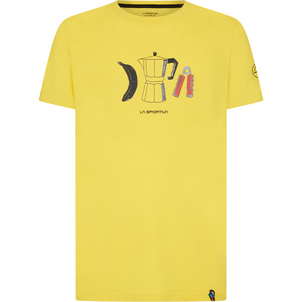 La Sportiva Breakfast T-Shirt Col Ras-Du-Cou Homme, jaune