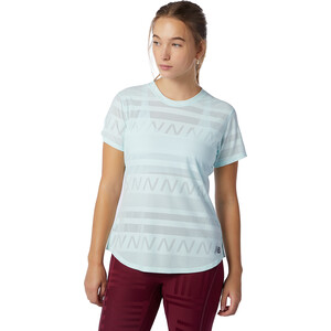New Balance Q Speed Jacquard Short Sleeve Shirt Women blå blå