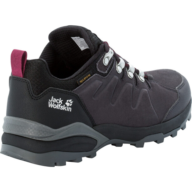 Jack Wolfskin Refugio Texapore Lage schoenen Dames, grijs/violet