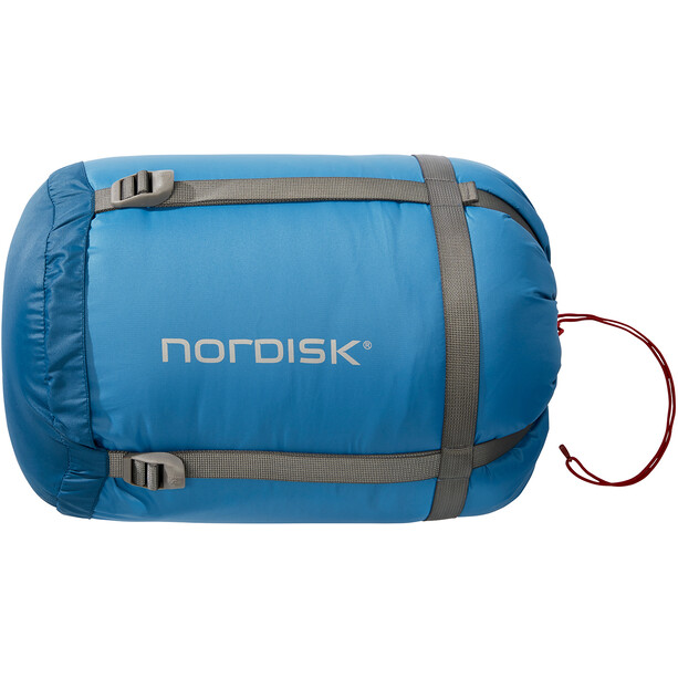 Nordisk Puk Scout Sleeping Bag 130-150cm Kids sun-dried tomato/majolica blue/cinnabar