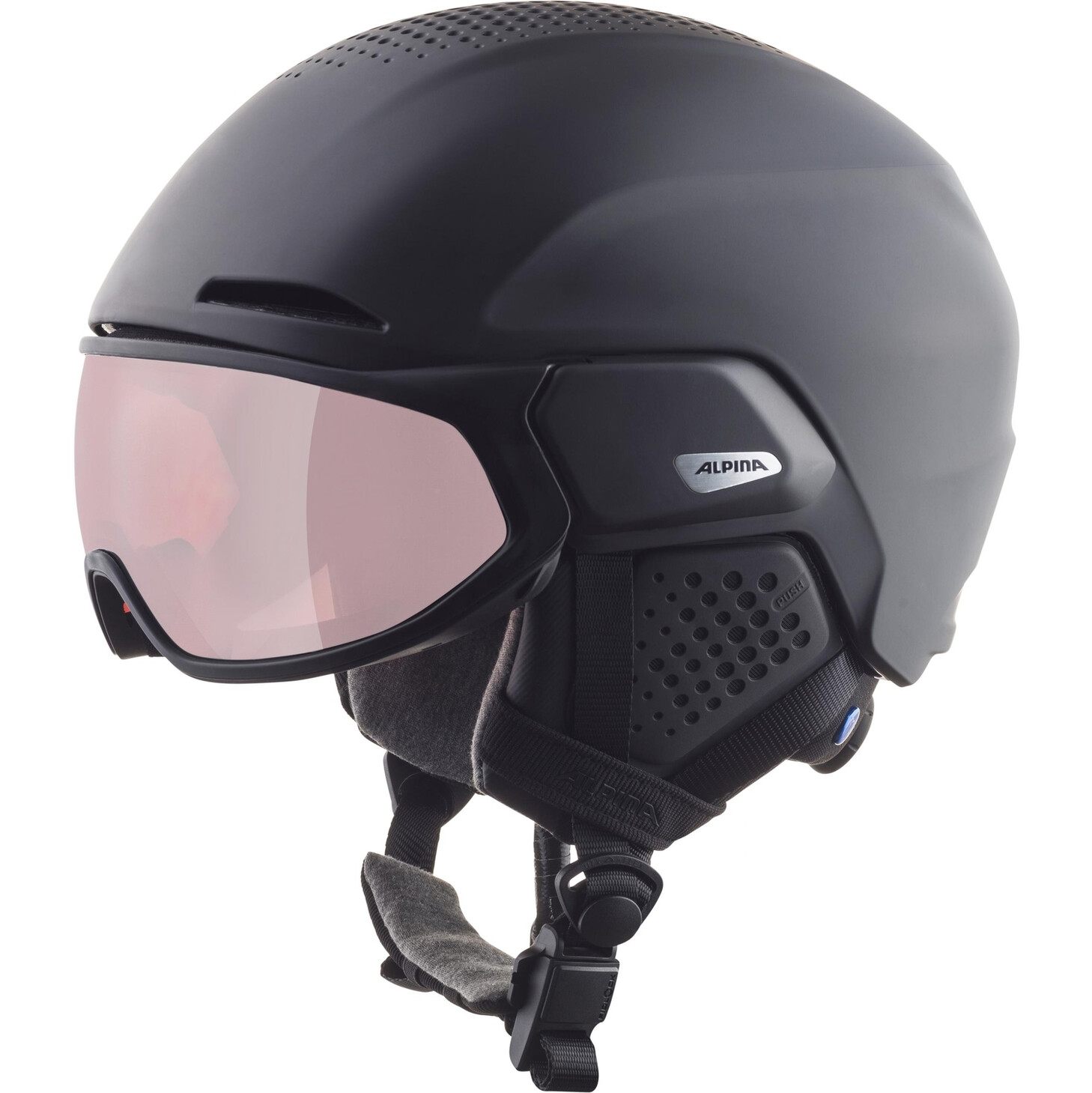 Alpina Alto QV Helm schwarz