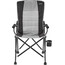 CAMPZ Reclining Chaise pliante, gris/noir