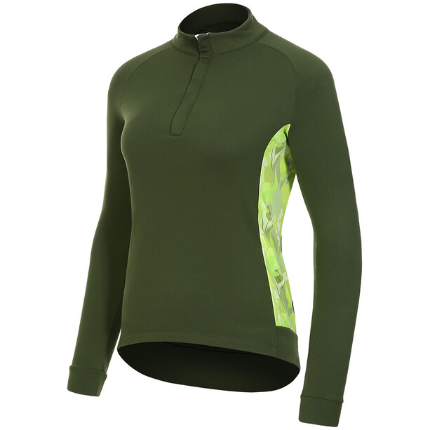 Protective P-Sweet Leafs Maglia jersey a maniche lunghe Donna, verde oliva