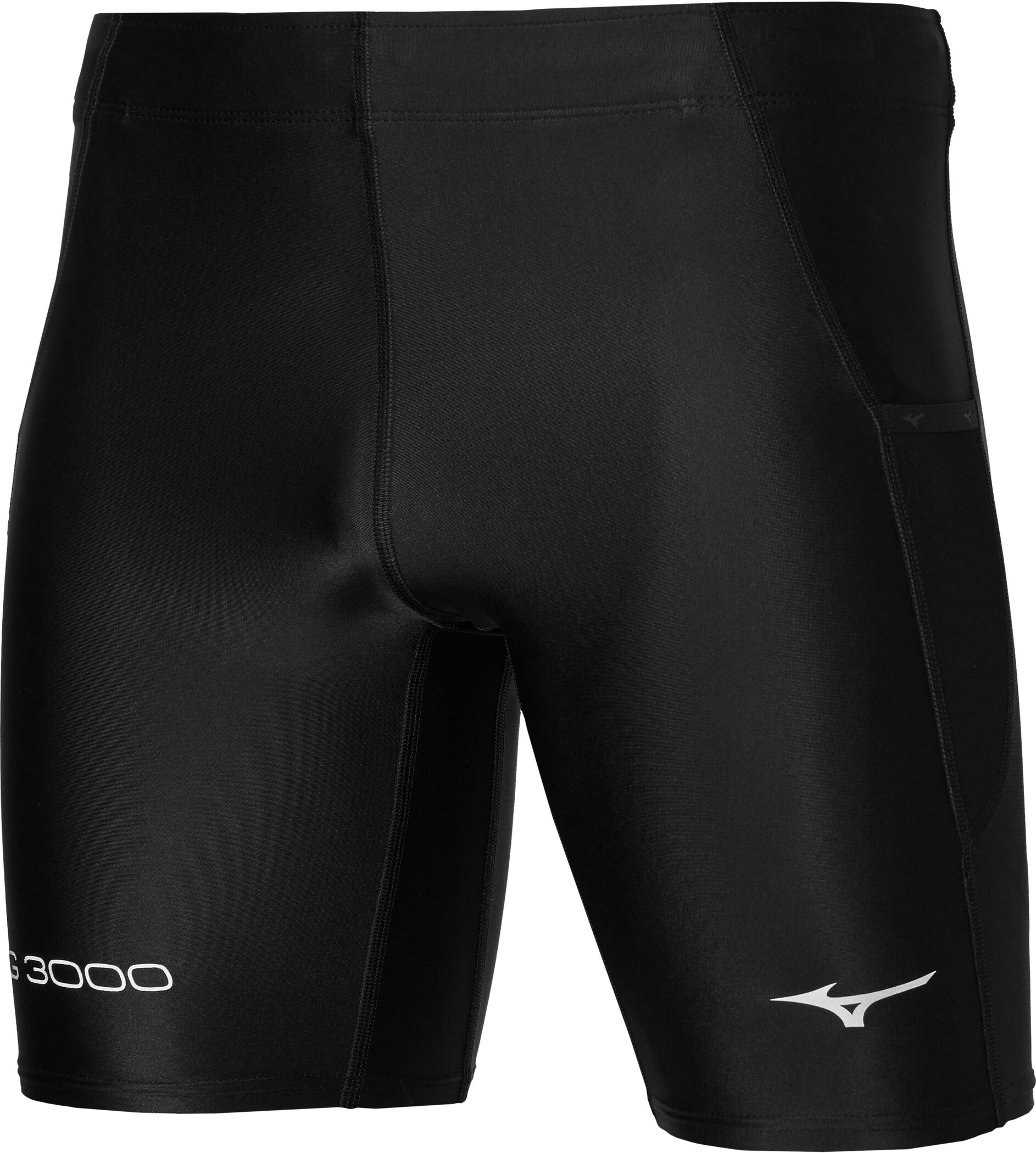 Mizuno Mens Aero Split 1.5 Shorts Pants Trousers Bottoms Black Sports Running 