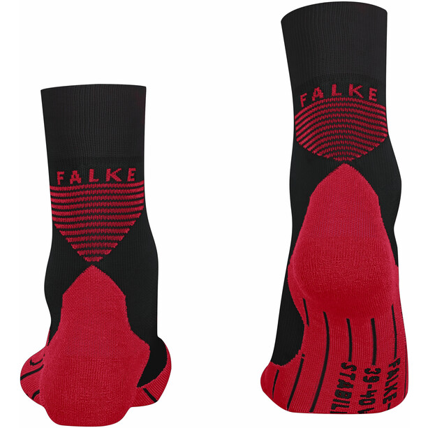 Falke Stabilizing Cool Calze Donna, nero/rosso