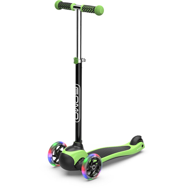 GOMO 3-Wheel Scooter Kinder schwarz/grün