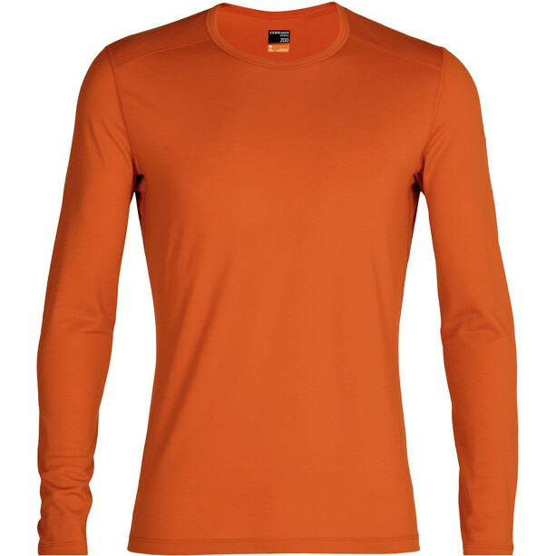 Icebreaker 200 Oasis Koszulka z długim rękawem Mężczyźni, pomarańczowy