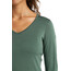 Icebreaker 200 Oasis T-shirt Manches longues Col en V Femme, vert