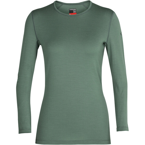 Icebreaker 260 Tech Koszulka z długim rękawem Kobiety, zielony