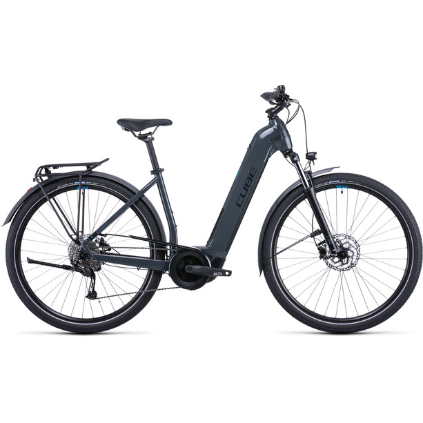 Cube Touring Hybrid ONE 400 Easy Entry, gris/azul