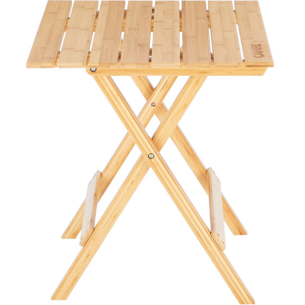 CAMPZ Table pliante en bambou 51x49,7x57,7cm, marron