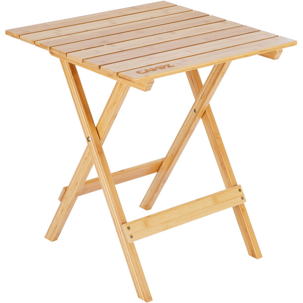 CAMPZ Kokoontaitettava Bambupöytä 51x49,7x57,7cm, ruskea