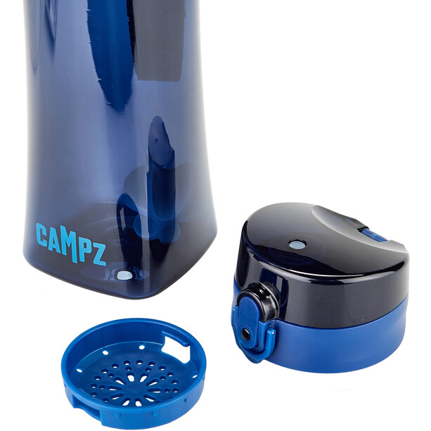 CAMPZ Bouteille en Tritan Clip 350ml, bleu