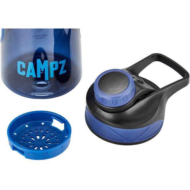 CAMPZ Tritan fles Schroef 500ml, blauw