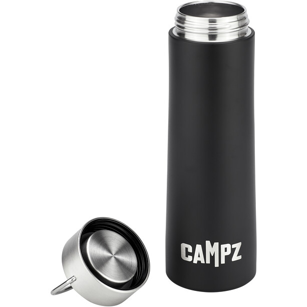CAMPZ Edelstahl Vakuumflasche 750ml schwarz