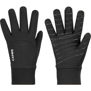 CAMPZ Active Softshell Handschuhe Herren schwarz schwarz