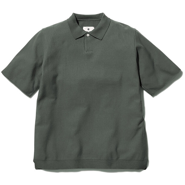 Snow Peak Co/Pe Dry Polo Shirt Men grön