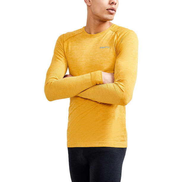 Craft Core Dry Active Comfort Maglietta a maniche lunghe Uomo, giallo