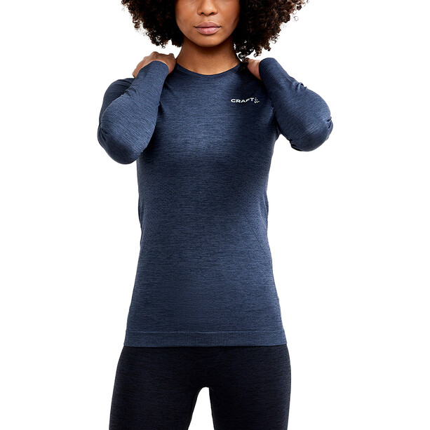 Craft Core Dry Active Comfort Maglietta a maniche lunghe Donna, blu