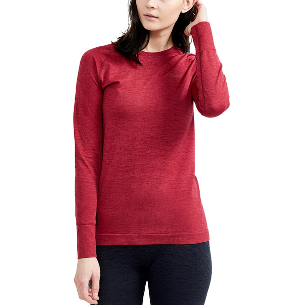 Craft Core Dry Active Comfort Maglietta a maniche lunghe Donna, rosso