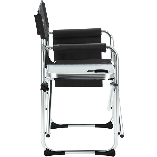 CAMPZ Aluminium Director's Chair, negro/gris