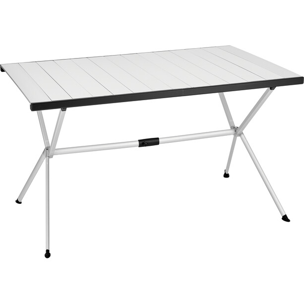 CAMPZ Table à roulettes en aluminium 120x80x70cm, gris