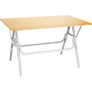 CAMPZ Bamboe tafel 100x60x58cm, bruin/grijs bruin/grijs