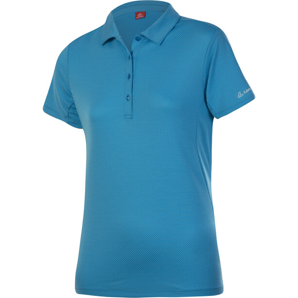 Löffler Tencel CF Shirt Polo Femme, bleu