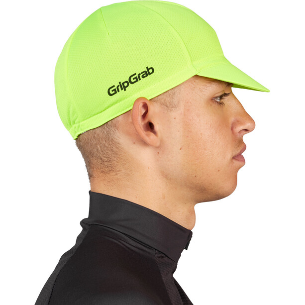GripGrab Lightweight Summer Cycling Cap yellow hi-vis