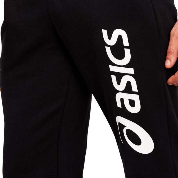 asics Big Logo Sweat Pants Men performance black/brilliant white