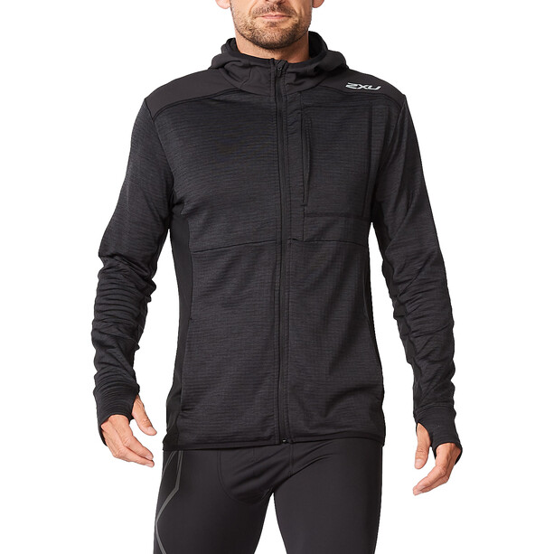 2XU Ignition Hooded Mid Layer Men, negro