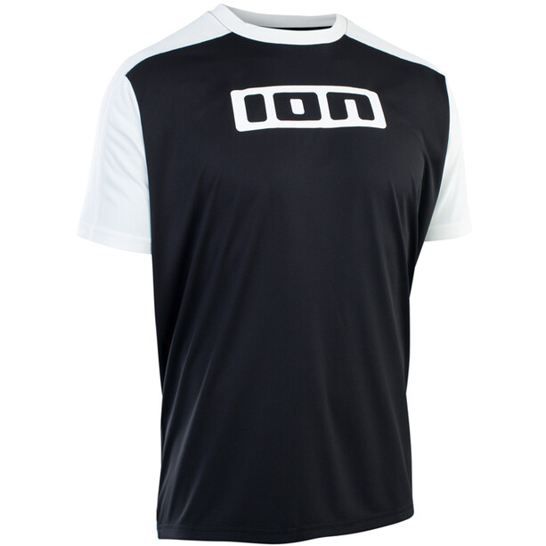 ION Camiseta Manga Corta Logotipo Hombre, negro/blanco