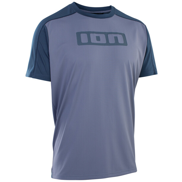 ION Camiseta Manga Corta Logotipo Hombre, azul