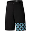 Shimano Sayama Printed Shorts Dames, zwart/blauw