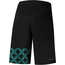 Shimano Sayama Printed Shorts Dames, zwart/groen