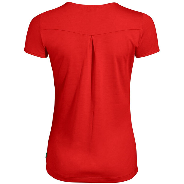 VAUDE Skomer Print T-paita Naiset, punainen