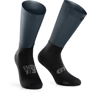 ASSOS GTO Sokken, grijs/zwart