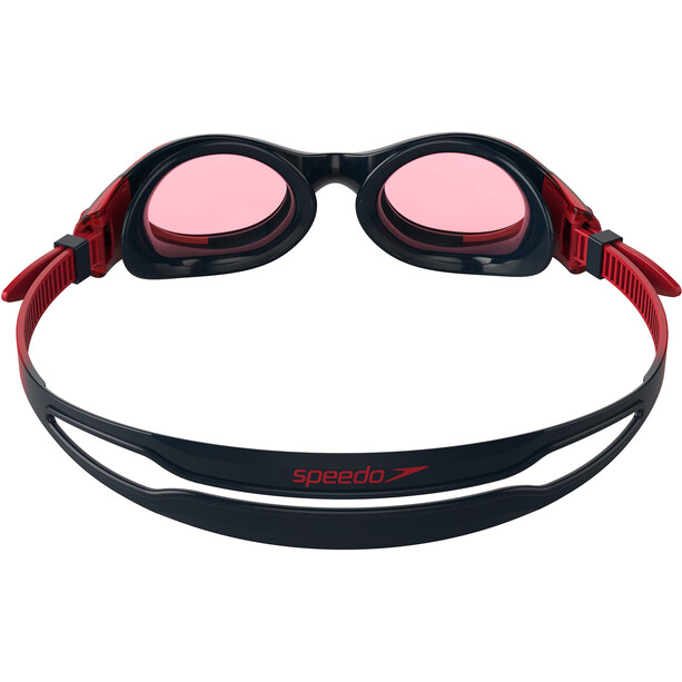 speedo Futura Biofuse Flexiseal Okulary pływackie Dzieci, czerwony/czarny