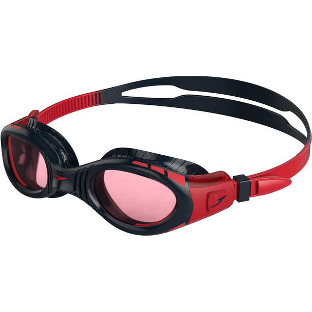 speedo Futura Biofuse Flexiseal Goggles Kinderen, rood/zwart