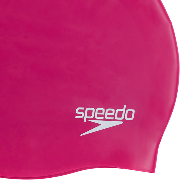 speedo Plain Moulded Silicone Cap electric pink
