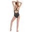 speedo Digital Placement Medalist Swimsuit Women hyper black/oxid/usa charcoal