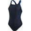 speedo Logo Deep U-Back Swimsuit Women hyper true navy/blue flame