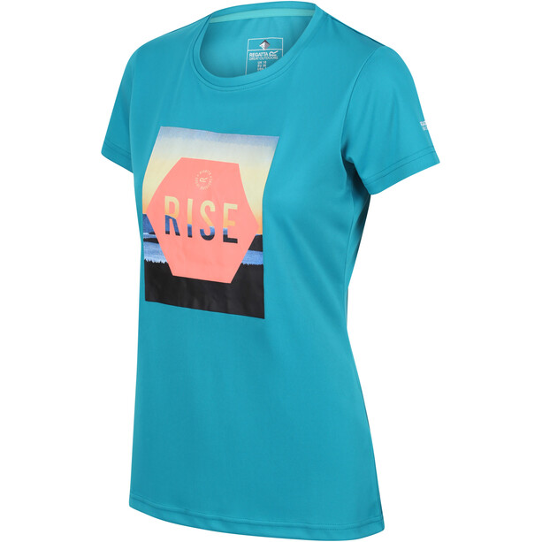 Regatta Fingal VI T-shirt manches courtes Femme, Bleu pétrole