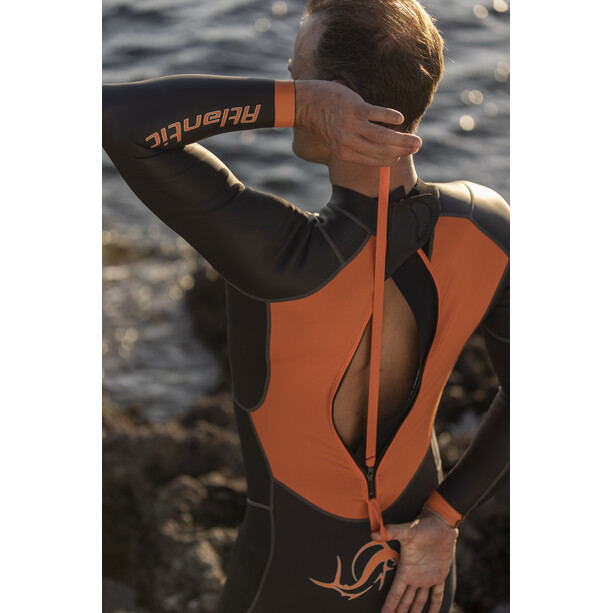 sailfish Atlantic 2 Combinaison de plongée Femme, noir/orange