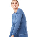 MANDALA French T-shirt Femme, bleu