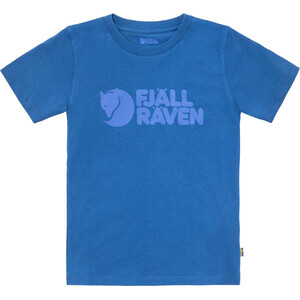 Fjällräven Logo T-shirt Kinderen, blauw blauw