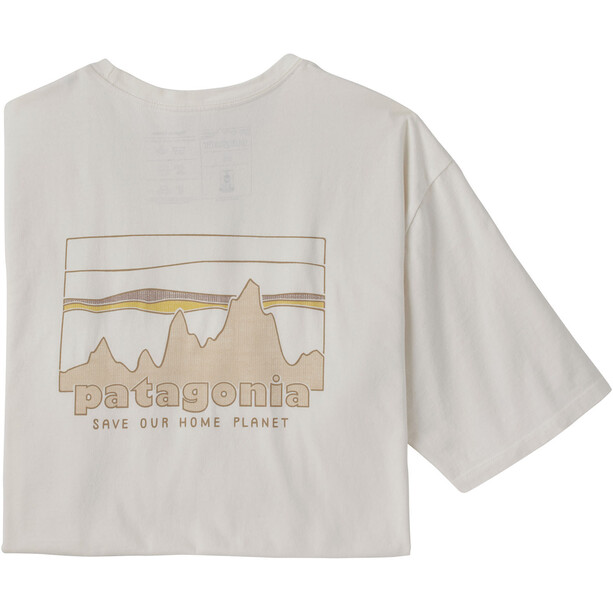 Patagonia 73 Skyline Organic T-Shirt Men Hvit