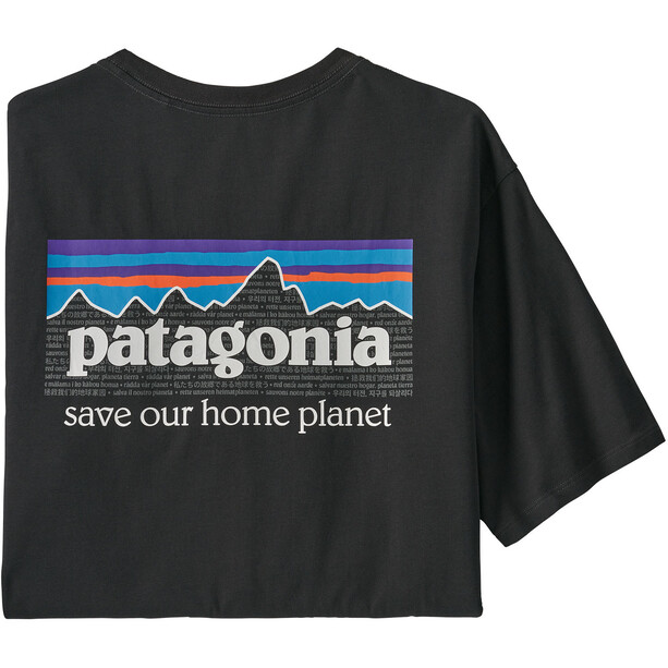 Patagonia P-6 Mission Organic T-shirt Herrer, sort