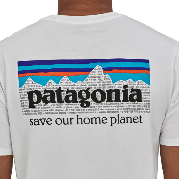Patagonia P-6 Mission Organic Camiseta Hombre, blanco